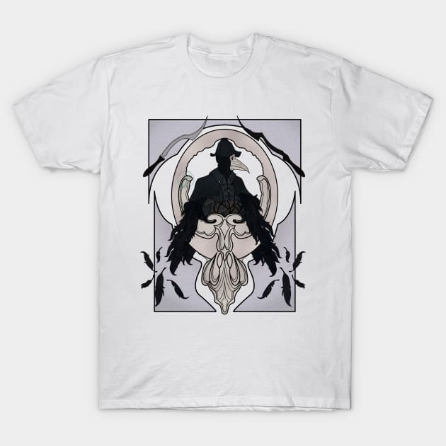 Bloodborne art nouveau - Eileen the Crow T-Shirt by JuditangeloZK